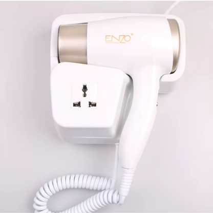 مجفف الشعر الحائطي - تجفيف سريع و وحماية من الحرارة الزائدة مع تثبيت جداري قوي