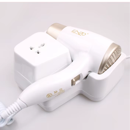 مجفف الشعر الحائطي - تجفيف سريع و وحماية من الحرارة الزائدة مع تثبيت جداري قوي